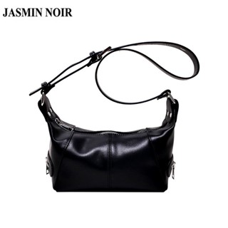 Jasmin NOIR กระเป๋าสะพายข้าง หนัง PU เรียบง่าย สําหรับผู้หญิง