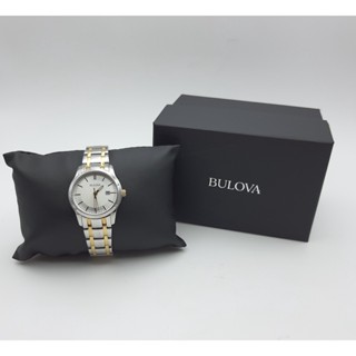 นาฬิกา BULOVA WOMENS 98M122 QUARTZ พร้อมกล่อง (สภาพดี)