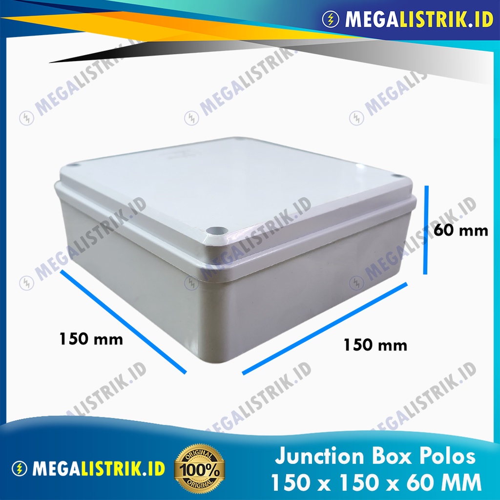 MG JUNCTION BOX 150X150X60 PLAIN GREY / DURADUS 150 X 150 X 60 MM / DORADUS BOX 150X150