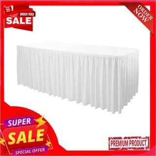 Table ผ้าคลุมโต๊ะสัมมนา KASSA HOTEL รุ่น 60TK-180 ขนาด 180 x 60 x 75 ซม. สีขาวSeminar Table Cover KASSA HOTEL Model 60TK