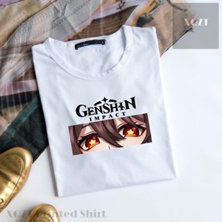 Genshin Impact Hu Tao Aesthetic Minimalist High Quality Premium Cotton Shirt_03