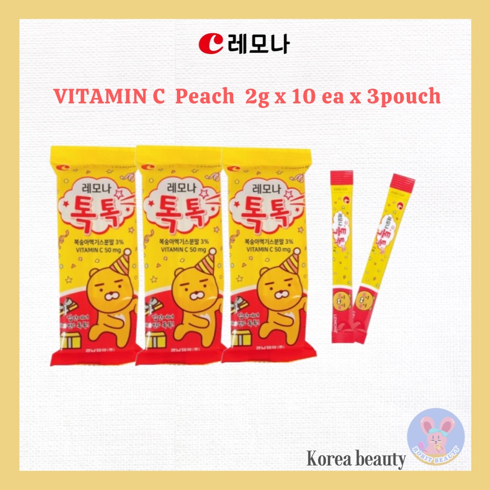 [LEMONA] Vitamin C Peach 3pouch lemona / lemona vitamin c / vitamin c / vitamin c powder / kakao fri