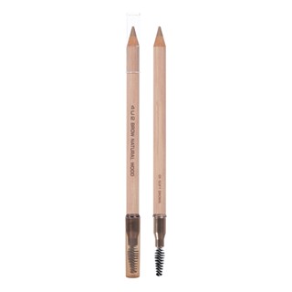 4U2 BROW NATURAL WOOD ดินสอไม้เขียนคิ้ว พร้อมแปรงเก็บทรงคิ้วในตัว