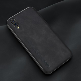 แฟชั่น นิ่ม TPU กันกระแทก เคส Huawei Y7 Pro 2019 ผิวสัมผัส หนัง PU ฝาหลัง เคสป้องกันเต็มรูปแบบ