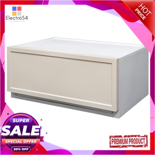 1-DRAWER กล่องลิ้นชัก 1 ลิ้นชัก STACKO ECO M 54x39.5x24 ซม. สีเบจ1-DRAWER UNIT STACKO ECO M 54X39.5X24CM BEIGE