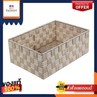 ตะกร้าอเนกประสงค์ทรงเหลี่ยม KASSA HOME รุ่น VEGA HY206-L ขนาด 35 x 24 x 13 ซม. สีครีมSquare Multipurpose Basket  VEGA HY