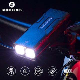 Rockbros ไฟฉาย LED 2T6 10W 10000 mAh สว่างมาก สําหรับจักรยานเสือภูเขา