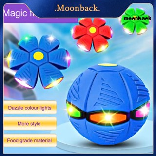 Moonback Magical Flying UFO จานบินพลาสติกเรืองแสง พกพาง่าย ของเล่นสําหรับเด็ก