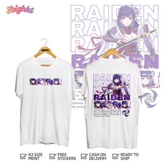 Genshin Impact Raiden Shogun Gaming Shirt Ixcotton Spandexix Leighkt Collection_03