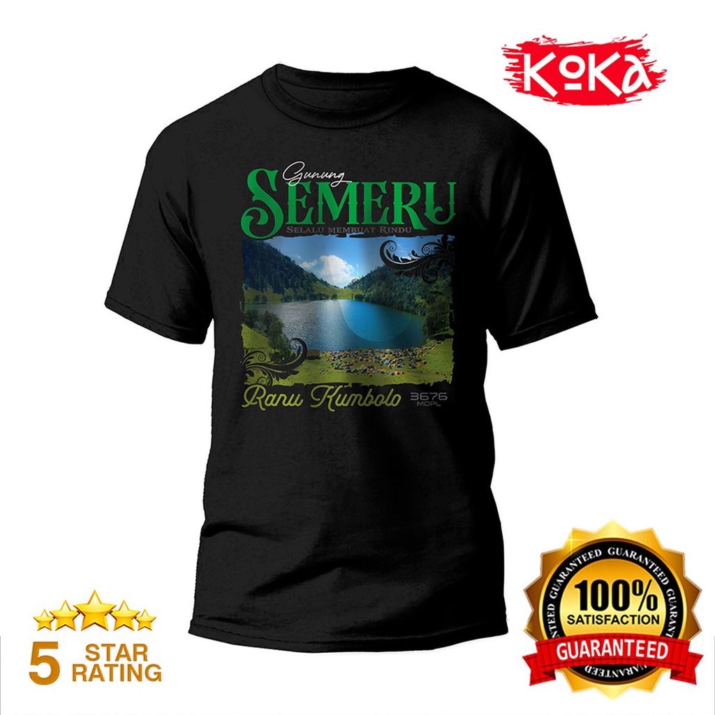 Gunung SEMERU Premium Distro T-Shirt PROBOLINGGO Special T-Shirt - KRS7