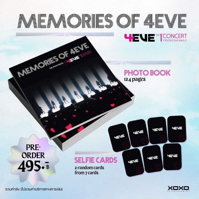 4EVE - Photobook "MEMORIES OF 4EVE"  แถมการ์ดซันซุและแถมของเล็กๆน้อยๆทุกออเดอร์