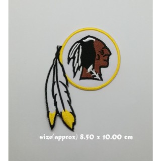 ตัวรีดติดเสื้อ Americasn football Washington Redskins ตกแต่งเสื้อผ้า แจ๊คเก็ต Embroidered Iron on Patch  DIY