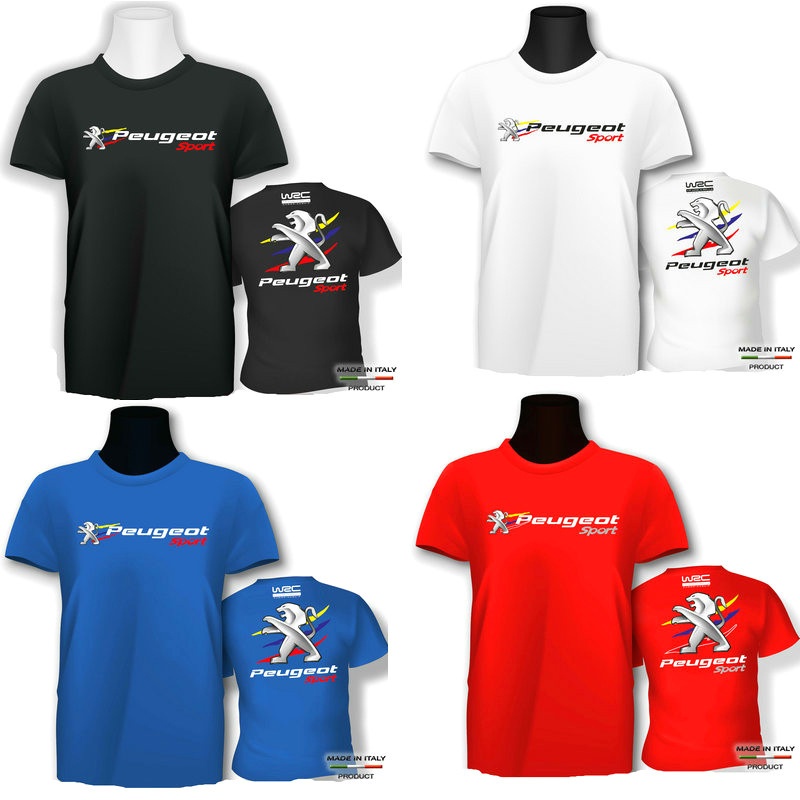 เสื้อยืด พิมพ์ลาย PEUGEOT Sport Old Rally Car WRC สําหรับผู้ชาย