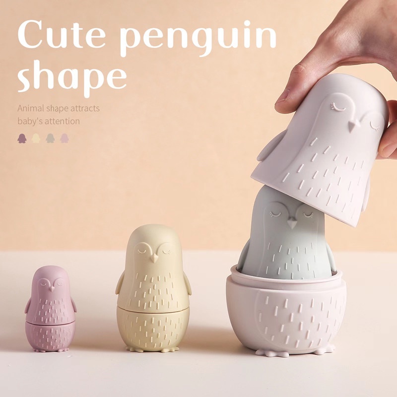 ของเล่นตุ๊กตาเพนกวิน ซิลิโคน เกรดอาหาร ปลอด BPA เสริมการเรียนรู้เด็กทารก และเด็กวัยหัดเดิน ราคา ถูกที่สุด ดีลบีเคเค แกลเลอรีภาพที่ 4