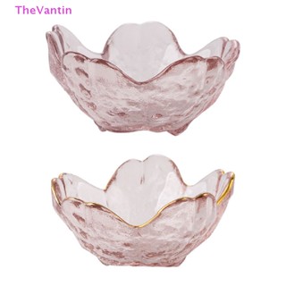 Thevantin จานแก้ว สไตล์นอร์ดิก สีทอง สําหรับใส่ซอส ซากุระ เครื่องปรุงรส