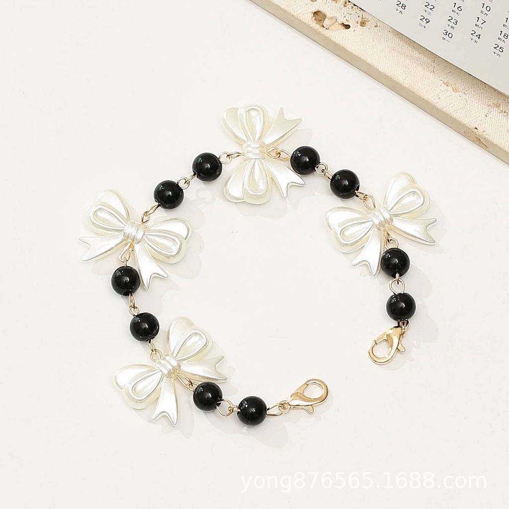 สายคล้องหน้ากาก ประดับไข่มุก คุณภาพสูง สําหรับฮิญาบ M60118 - รูปที่ 3