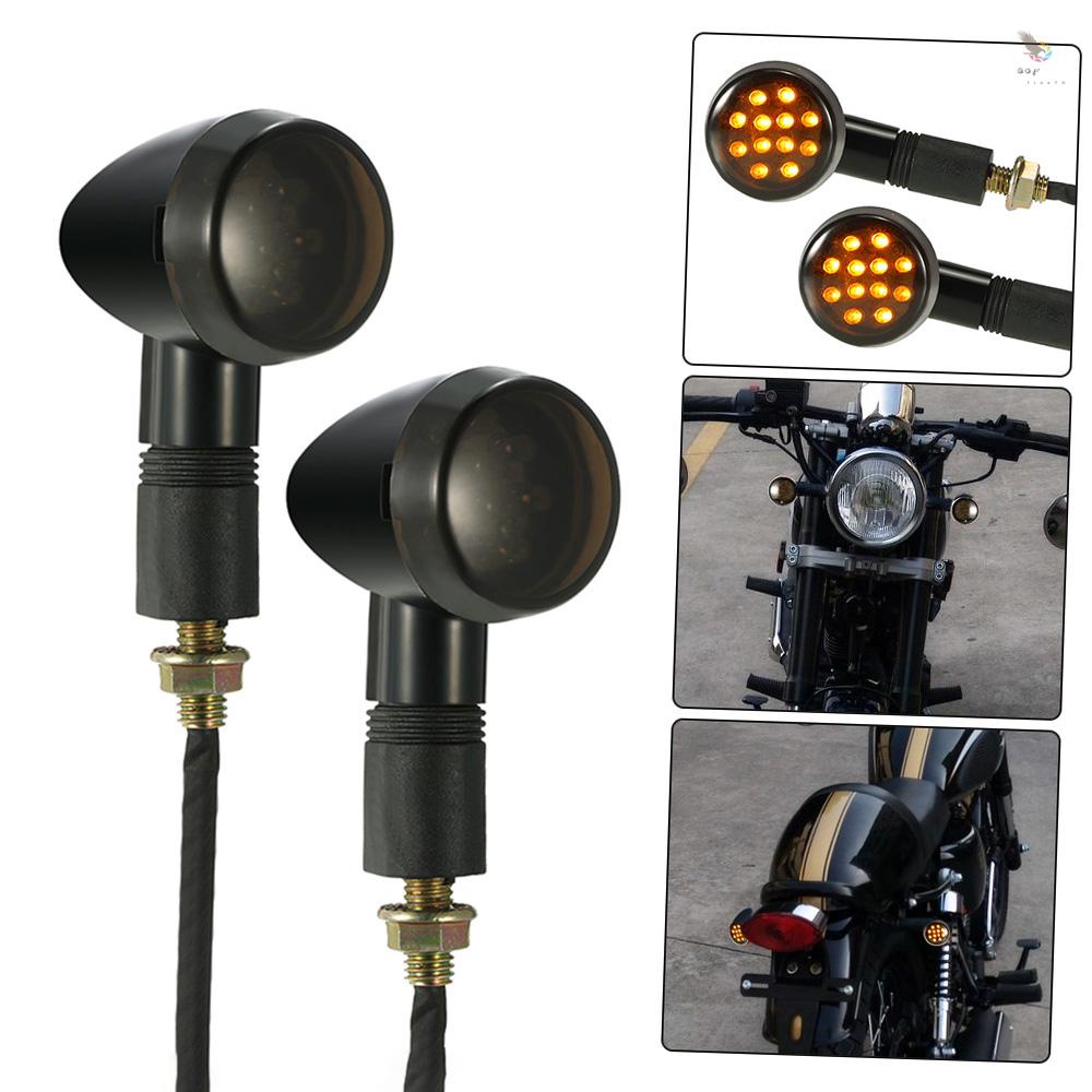 Tfreth หลอดไฟเลี้ยว LED สําหรับรถจักรยานยนต์ Cafe Racer