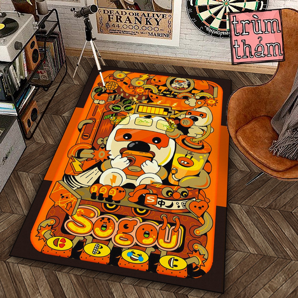 Sogou น่ารักจีนตกแต่งพรมตกแต่ง Study Work มุมห้องนอนห้องนั่งเล่น Office