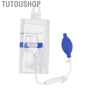 Tutoushop 500ml Pressure Infusion Bag Transparent Infuser For Patient Home