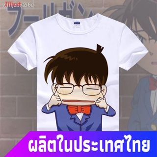 นักสืบโคนันเสื้อยืดแขนสั้น [เสื้อยืดอนิเมะ]เสื้อยืดแขนสั้น Detective Conan สำหรับผู้ชายและผู้หญิง Kudo Shinichip#/