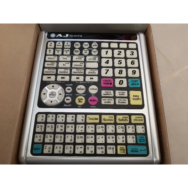AJ TKR-301 AJ TKR-302T รีโมทแป้นพิมพ์คาราโอเกะ AJ รีโมทเครื่องเล่นคาราโอเกะ AJ รีโมทคาราโอเกะ AJ รีโ