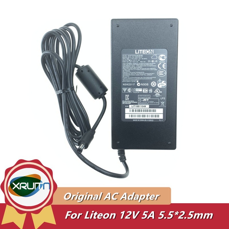 Original Liteon PA-1600-2A-LF PA-1600-02K 12V 5A 4.16A 60W 5.5x2.5 มม.อะแดปเตอร์ไฟ AC สําหรับ CISCO 