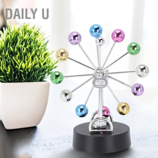 Daily U พลาสติกหมุนลูกหมุน Perpetual Motion Home Table Decoration Model