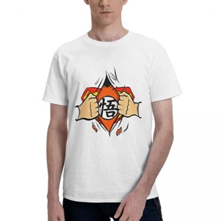 เสื้อยืดแขนสั้นลําลอง คอกลม ผ้าฝ้าย 100% พิมพ์ลายอนิเมะ Bandai Dragon Ball Z สําหรับผู้ชาย_04