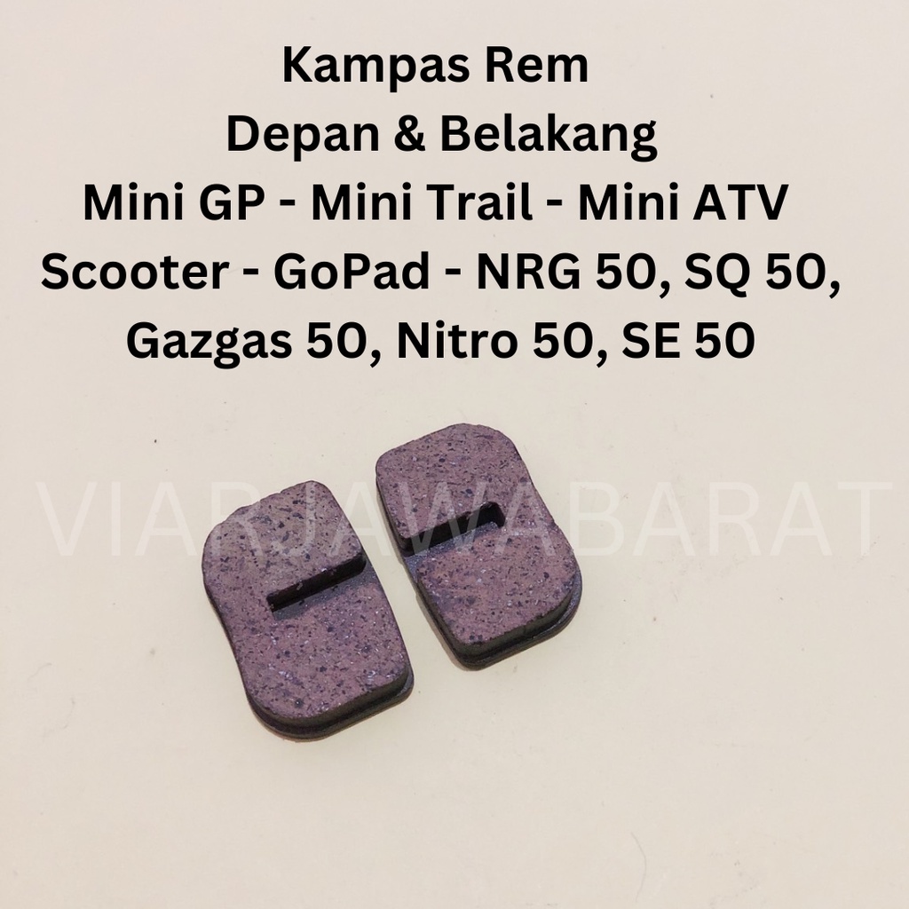 แผ่นรองแผ่นดิสก์ - ผ้าเบรก Mini Gp - Mini Trail - Mini ATV - สกู๊ตเตอร์ - Gopad 50cc (MOCIL4)