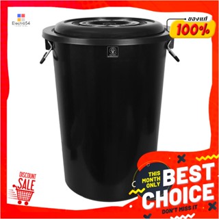 BUCKET ถังน้ำพร้อมฝา NAM NGAI HONG 319+A 113.50 ลิตร สีดำBUCKET WITH LID NAM NGAI HONG 319+A 113.50L BLACK