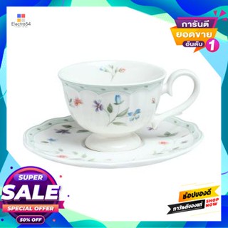 Cup ชุดแก้วกาแฟ พร้อมจานรอง Qualitier รุ่น La Clarte ขนาด 5.44 ออนซ์ สีครีม-ขาวcoffee Cup And Saucer Set Qualitier La Cl