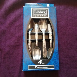 ((ขายเฉพาะกิจ))​ **สินค้ามีตำหนิ**  Teaspoons สแตนเลสเนื้อดี ของ Libbey Flatware