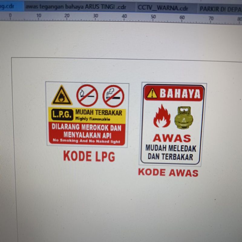 สติ๊กเกอร์ LPG เบิร์นง่าย