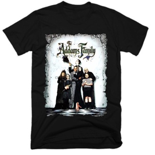 Animation Adams Family The Addams Short-Sleeved Top Men 100% Cotton Round Neck T- เสื้อ