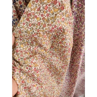 ผ้าเมตร หลา ลายดอกไม้ มินิมอล วินเทจ​ ผ้าคอตตอลผสม ถ่ายพร็อพ ฉาก ผ้าปู ปูโต๊ะ ม่าน กว้าง 110-115cm