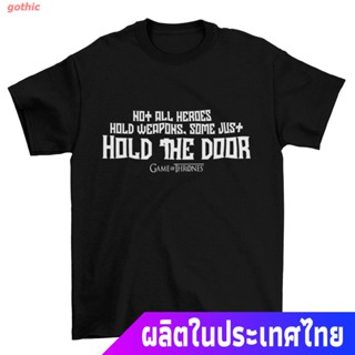 gothic เสื้อยืดยอดนิยม Design Mens TShirts Game Of Thrones Not All Heroes T-Shirt Nwt Licensed &amp; Cotton Hodor New _07