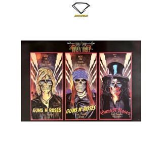 💎Intelligent | โปสเตอร์ Guns N’ Roses | ขนาด 23.5x34.5 นิ้ว | x 1 แผ่น Guns N’ Roses โปสเตอร์วงดนตรี