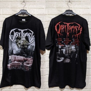 เสื้อยืด พิมพ์ลาย Obituary BAND