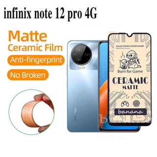 ฟิล์มกระจกนิรภัยกันรอยหน้าจอ เนื้อแมตต์ สําหรับ Infinix Note 12 Pro 4G Infinix Note 12 5G 12 G96 G88 VIP 12i 11 10 Pro 11s Hot 12i 11s NFC 12 11 10 Play 2022