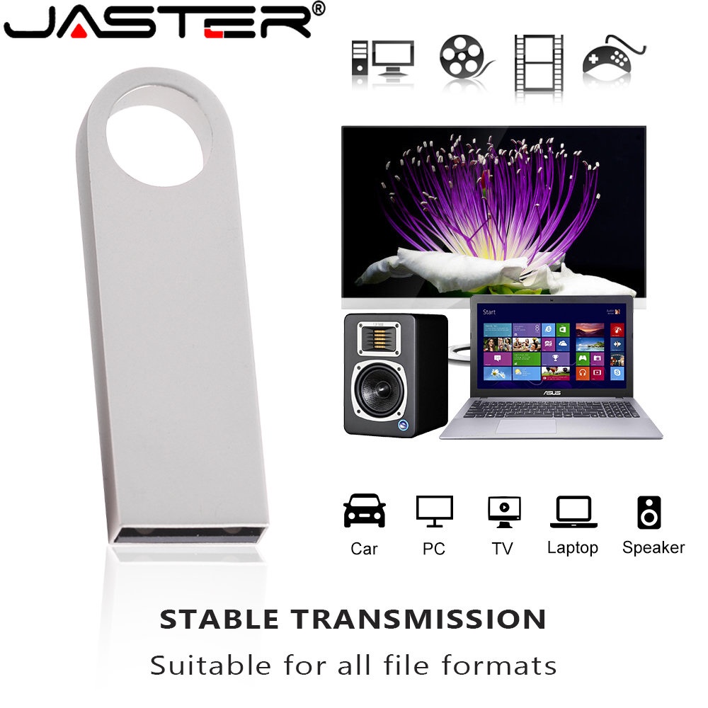 Jaster แฟลชไดรฟ์ USB 2.0 64GB 32GB 16GB 8GB กันน้ํา 4GB - รูปที่ 7