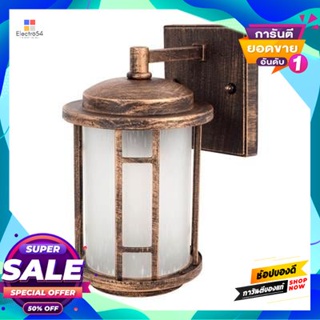 Lamp โคมไฟกิ่งภายนอก (1xE27) LUZINO PAVILLION รุ่น RH1301W/1(BG) ขนาด 18.5 x 15.5 x 26 ซม. ทองรมดำOutdoor Branch Lamp (1