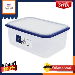 กล่องอาหารทรงเหลี่ยม MICRON WARE รุ่น JCP-5038 ขนาด 5,000 มล. สีขาว - น้ำเงินSquare Lunch Box MICRON WARE Model JCP-5038