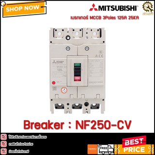 BREAKER MITSUBISHI NF250-CV 3P 125A