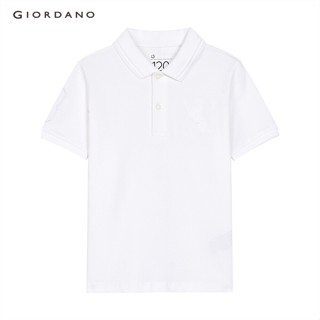 GIORDANO เสื้อโปโลเด็ก แขนสั้น Juniors Lion Polo 03012222