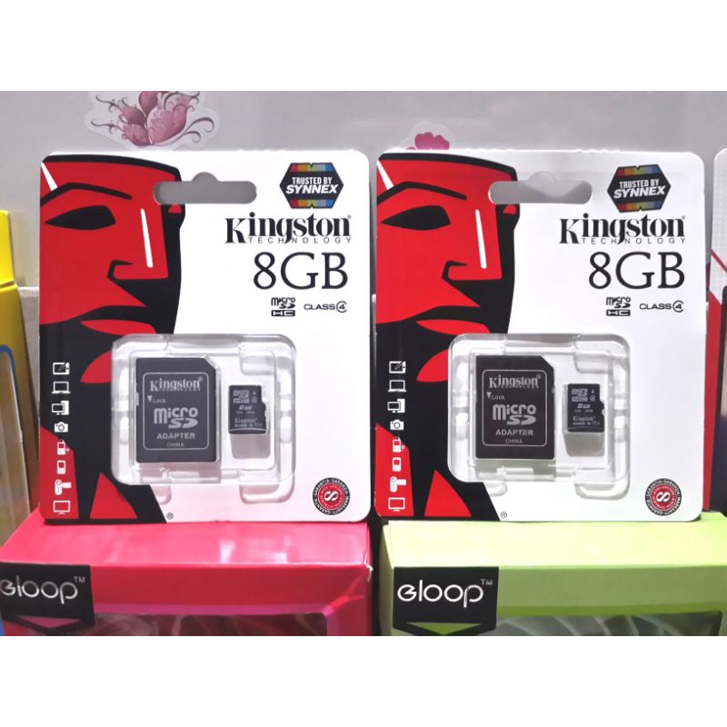 Micro SD Card Kingston #แท้# Memory Card Kingston ของแท้ 8GB#ประกันของ Synnex ตลอดอายุการใช้งาน