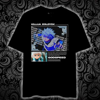 เสื้อยืด cotton HUNTER X HUNTER KILLUA Printed t shirt unisex 100% cotton_02