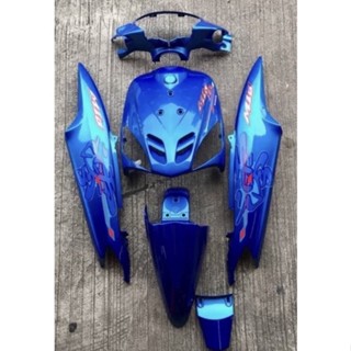 ชุดสี มีโอ ตัวเก่า ได้6ชิ้น สีน้ำเงิน พร้อมติดสติ๊กเกอร์เคลื…