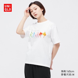 เสื้อยืดราคาถูกUNIQLO UT Ladies Where Sailor Moon เสื้อยืดพิมพ์ลาย (แขนสั้น Sailor Moon) 448179 UNIQLOs-5xl