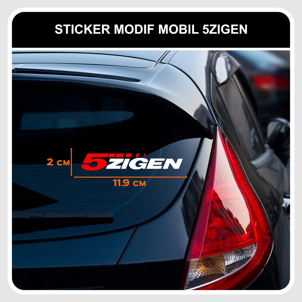 สติ๊กเกอร์ตัด 5ZIGEN / สติ๊กเกอร์ 5 ZIGEN MODIFY RACING CAR DECAL RIM