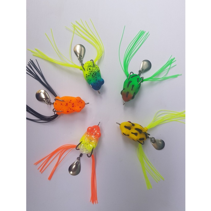 Umpan Casting Katak Soft Frog Lure 3 ซม. 4.2g ใหม่ ขนาดเล็กนุ่ม Thunder กบตกปลา Mini Lure